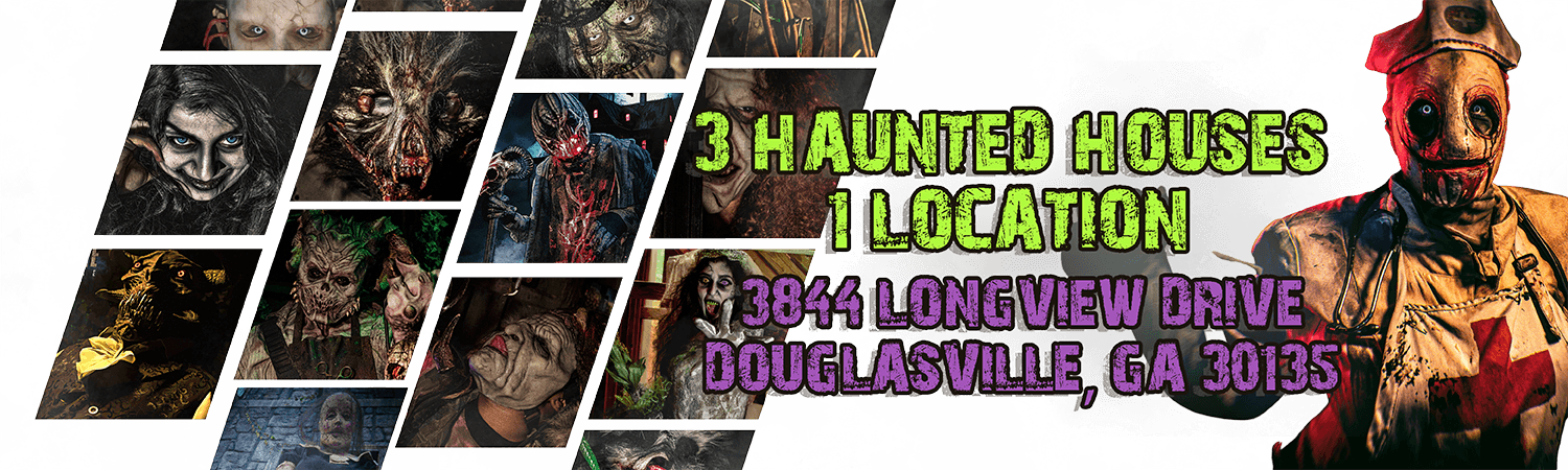 3 haunted houses in 1 location